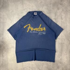 Vintage Blue Fender Skater Faded T-Shirt